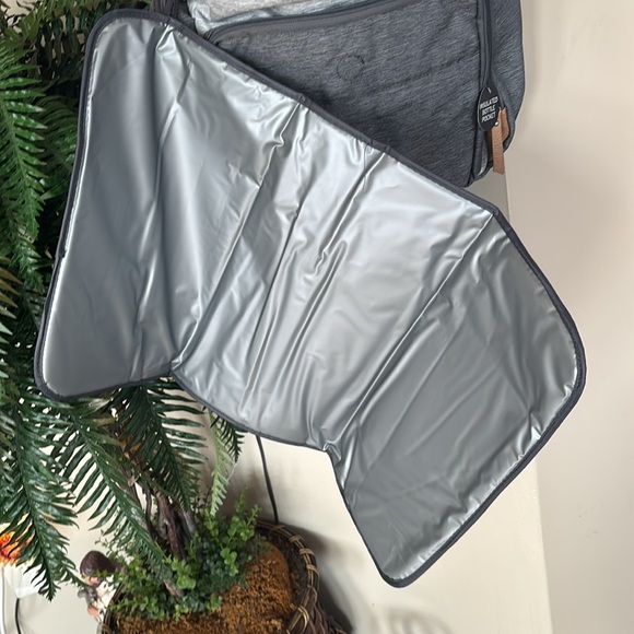 Brand New Eddie Bauer Cascade Back Pack Diaper Bag Two Tone Gray Organizer - Picture 12 of 16